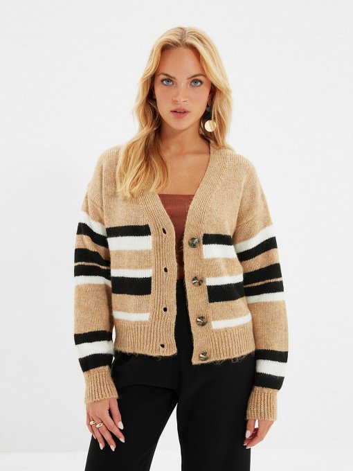Кардиган Trendyol модель TWOAW22KZ1631/Camel Фото