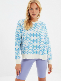 Джемпер Trendyol модель TWOAW22KZ2173/Mavi Джемпер Trendyol модель TWOAW22KZ2173/Mavi Фото