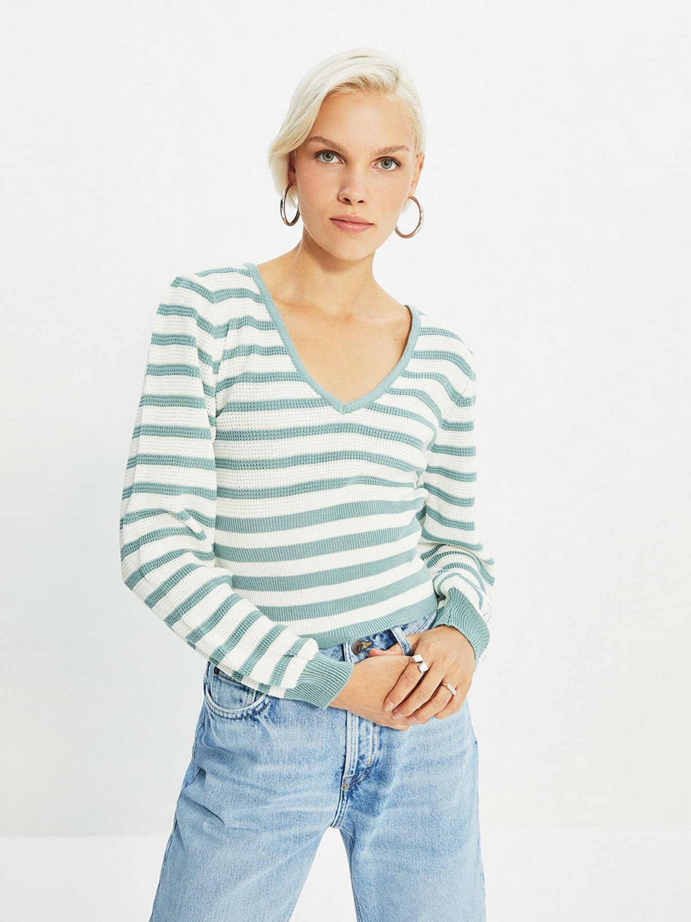 Джемпер Trendyol модель TWOAW22KZ2202/Mint Фото