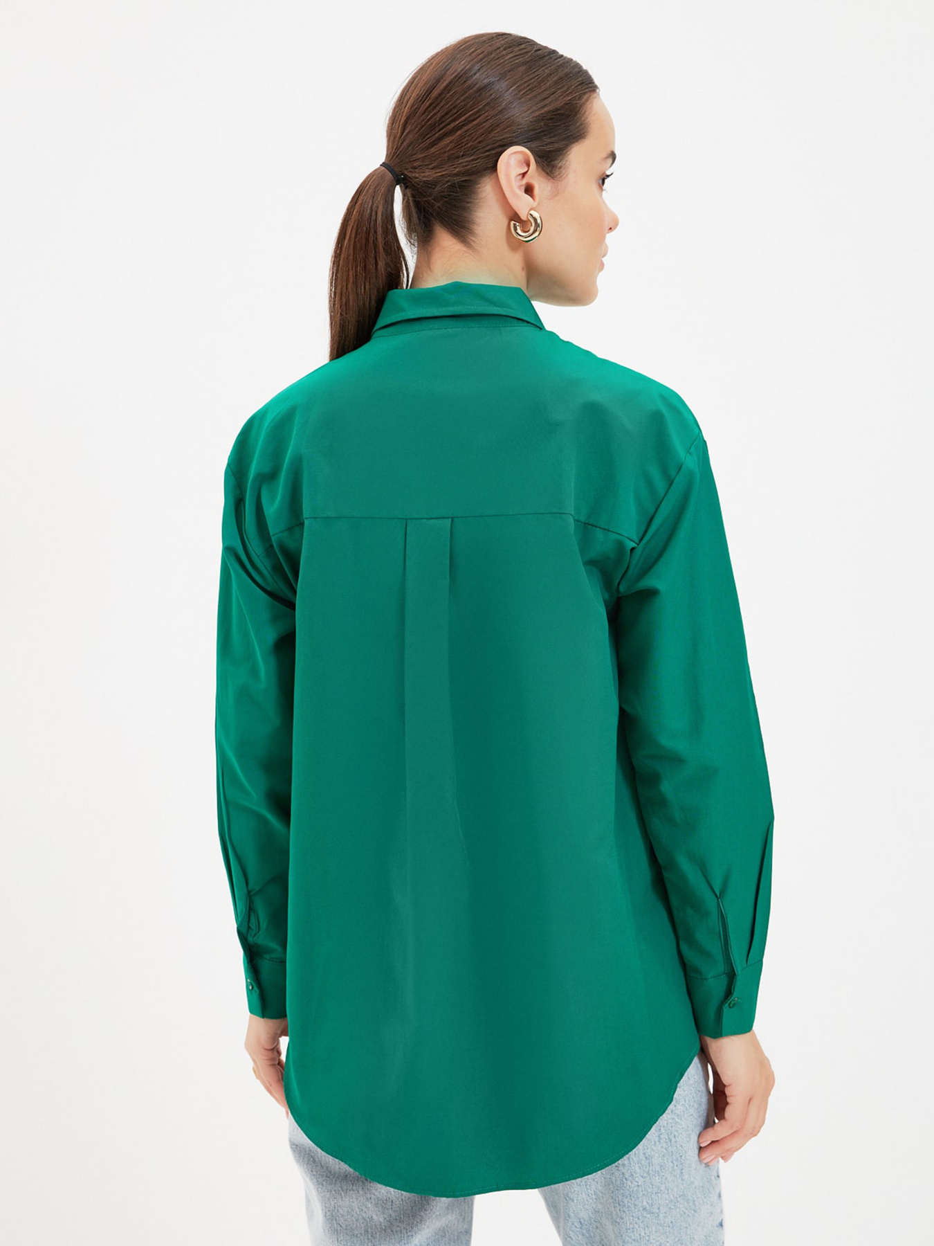 Блуза Trendyol модель TCTAW22UK0083/Koyu Yesil Фото