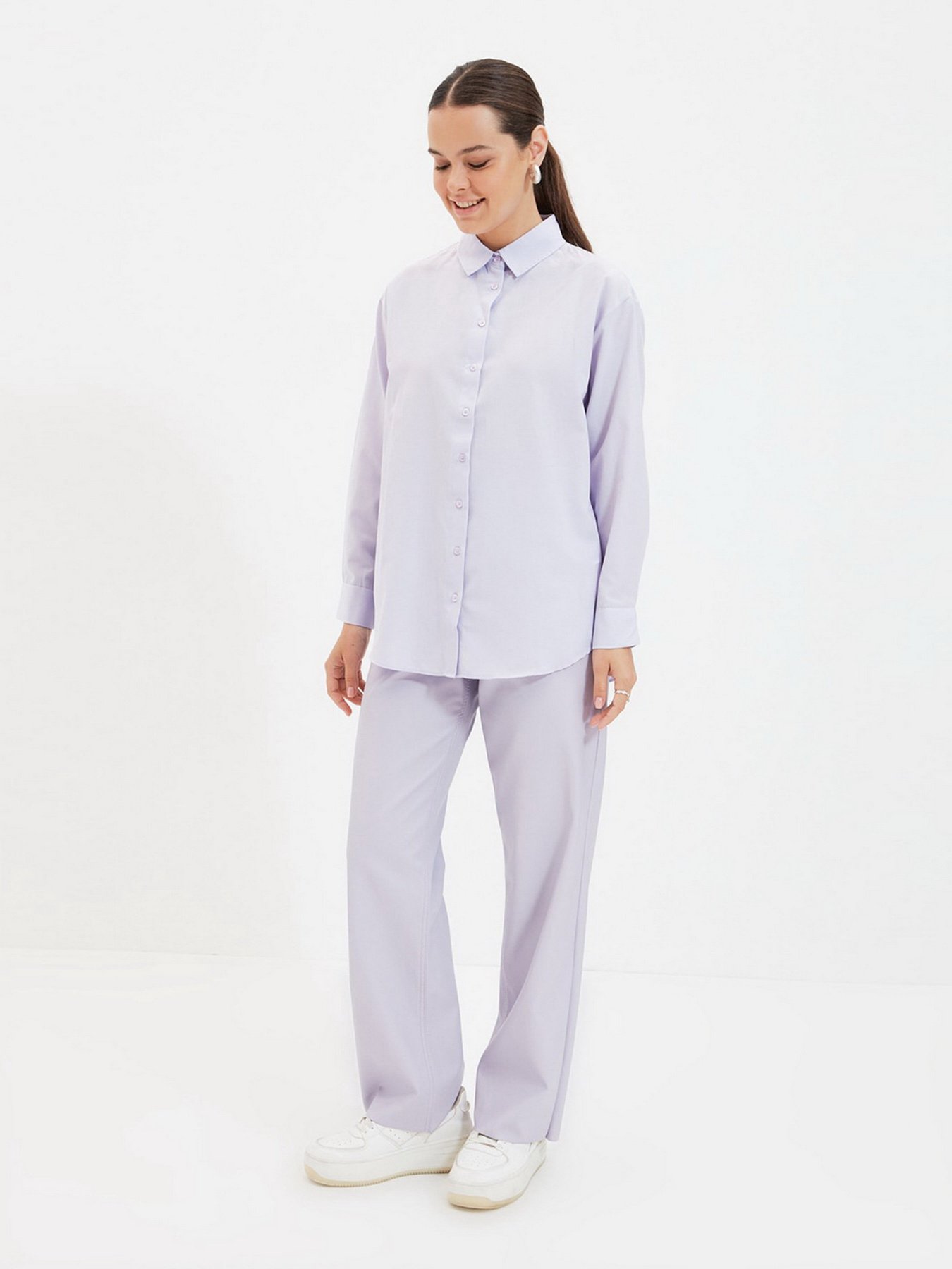 Блуза Trendyol модель TCTAW22UK0083/Lila Фото