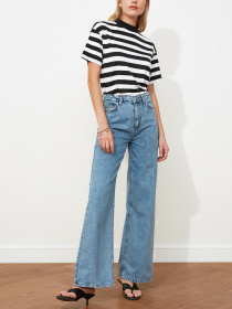 Джинсы Trendyol Wide Leg модель TWOSS20JE0043/Mavi Фото