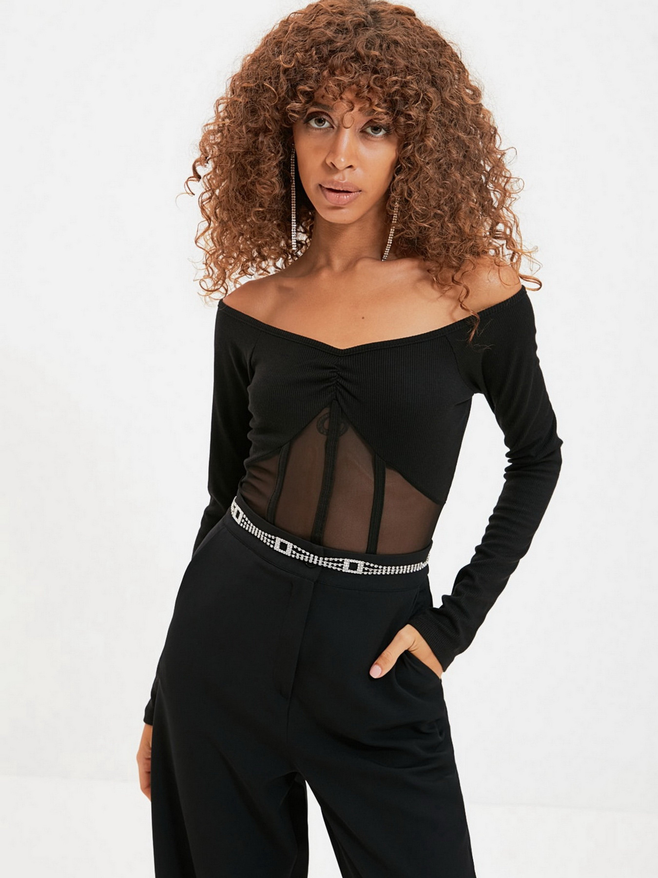 Боди Trendyol модель TPRAW22BD0086/Siyah Фото