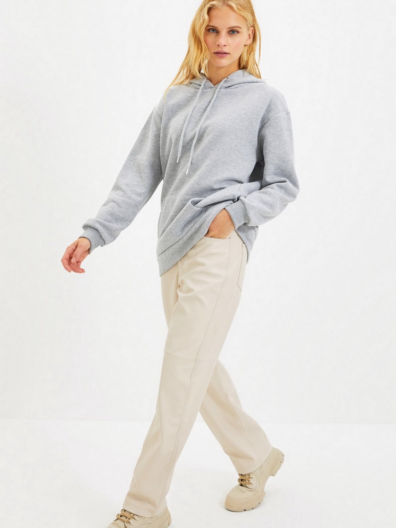 Худи Trendyol модель TWOAW20SW0525/Gri Фото