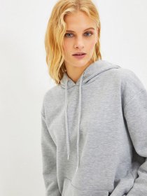 Худи Trendyol модель TWOAW20SW0525/Gri Худи Trendyol модель TWOAW20SW0525/Gri Фото