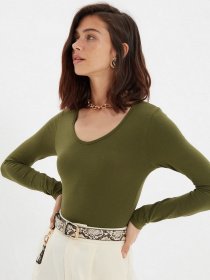 Боди Trendyol модель TWOAW21BD0046/Acik Haki Фото