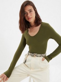 Боди Trendyol модель TWOAW21BD0046/Acik Haki Фото