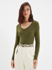 Боди и корсеты Trendyol модель TWOAW21BD0046/Acik Haki Фото
