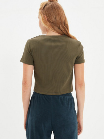 Футболка Trendyol модель TWOAW21BZ0638/Haki Фото