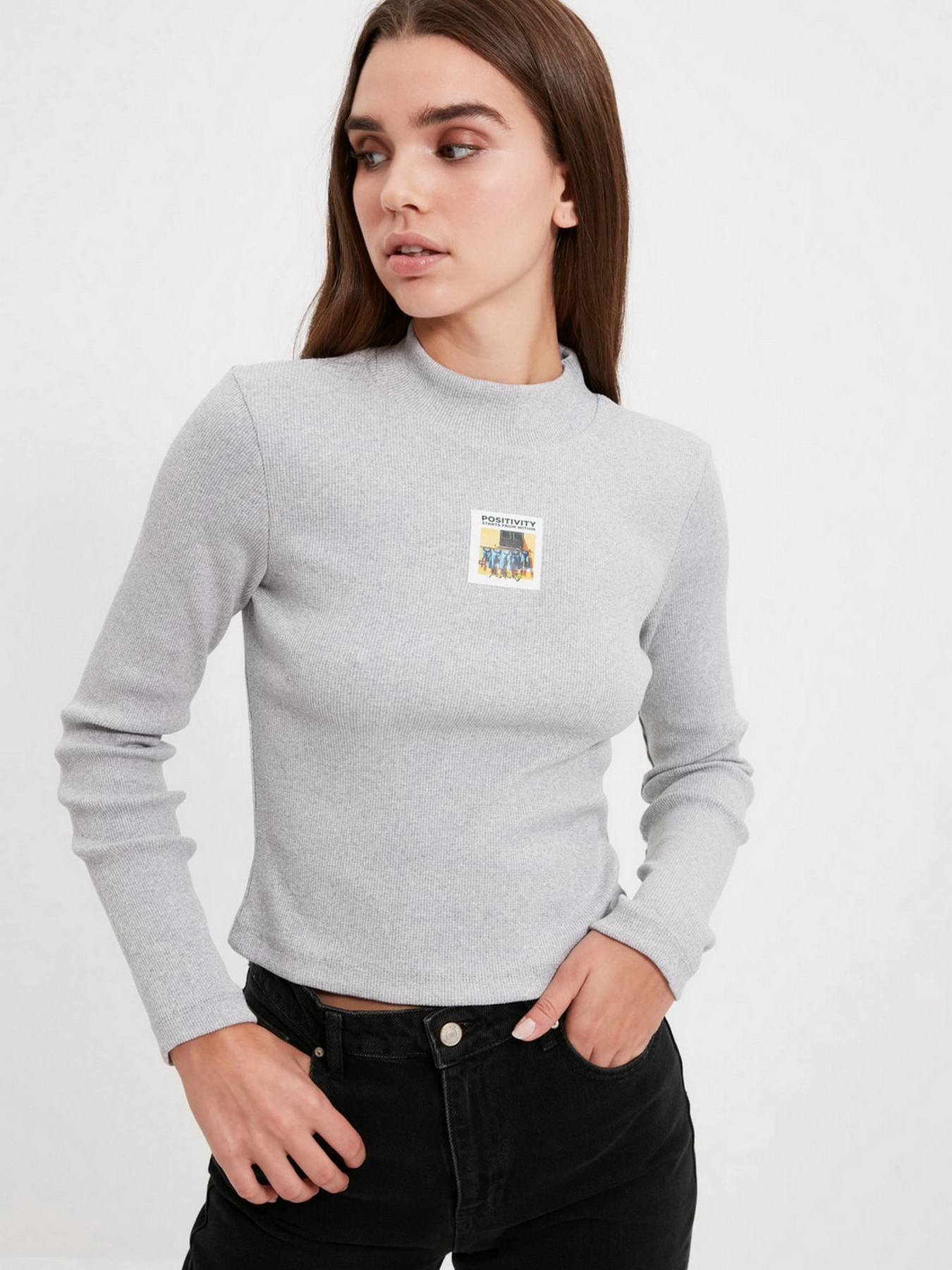 Джемпер Trendyol модель TWOAW21BZ0689/Gri Фото