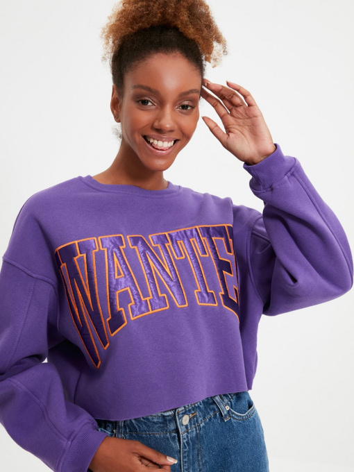 Свитшот Trendyol модель TWOAW21SW0060/Mor Фото