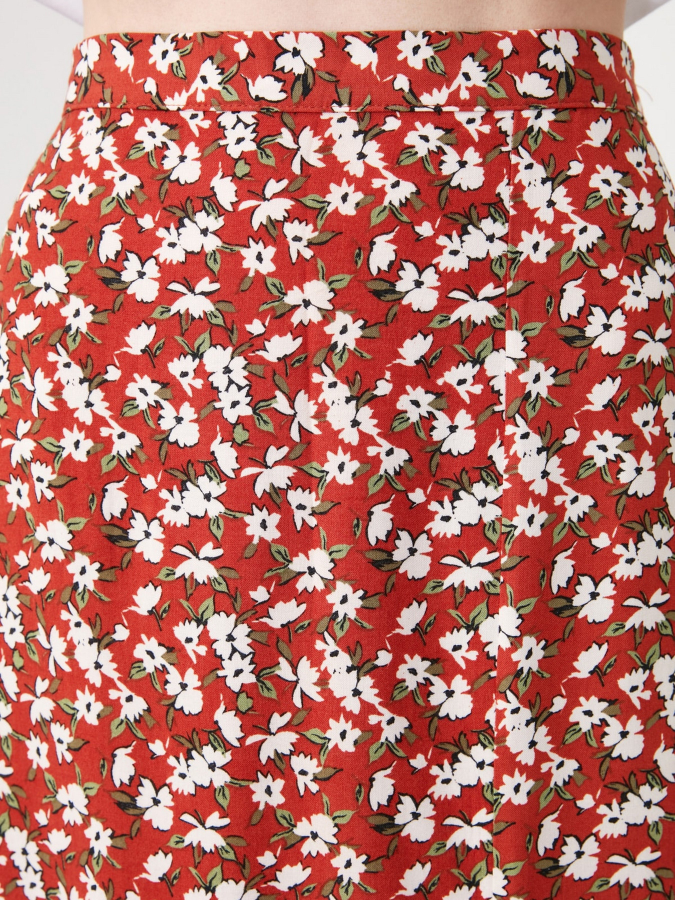 Спідниця міді Trendyol модель TWOSS20ET0230/Kiremit Спідниця міді Trendyol модель TWOSS20ET0230/Kiremit Фото