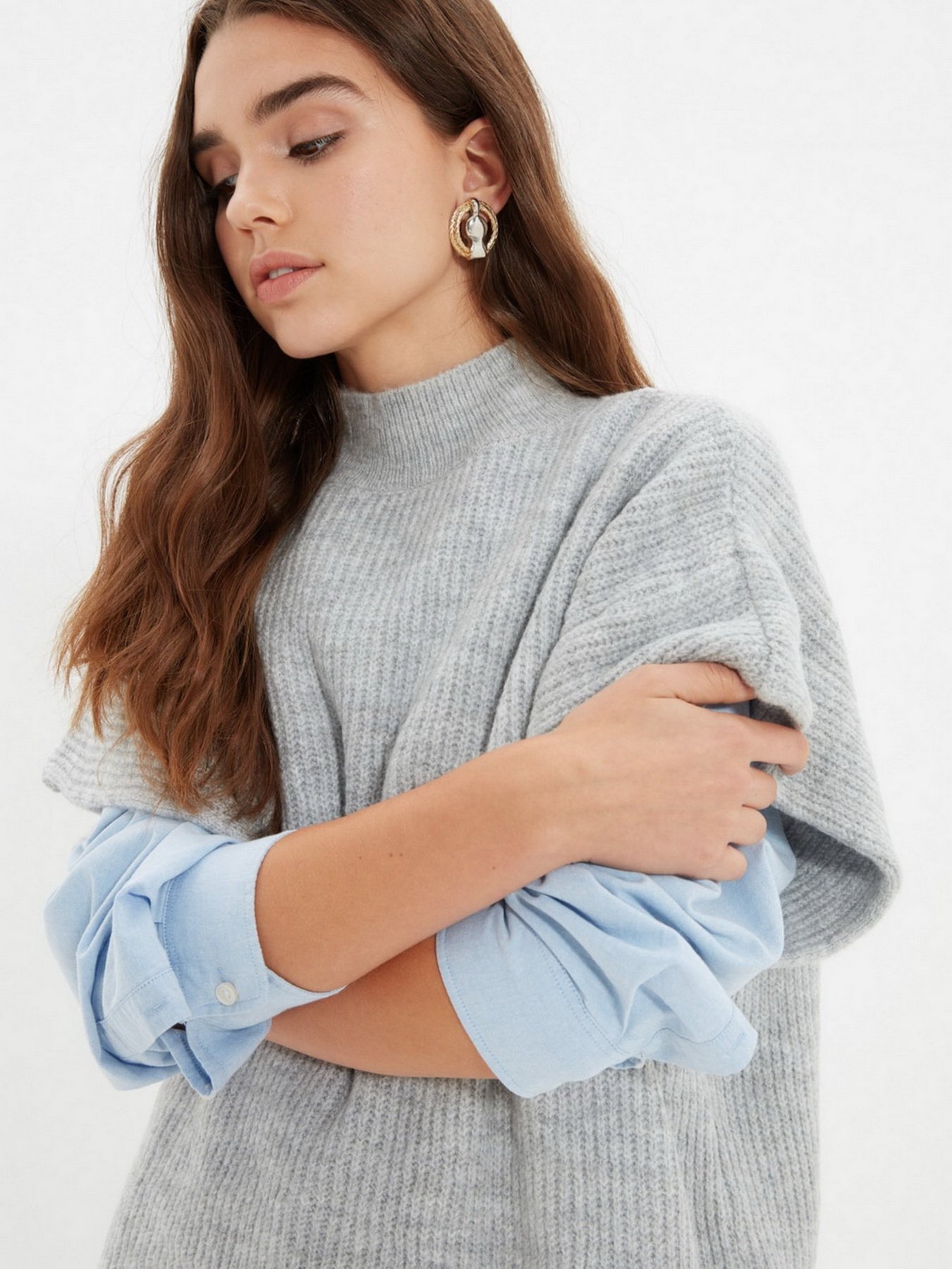 Жилет Trendyol модель TWOAW22BZ0006/Gri Фото