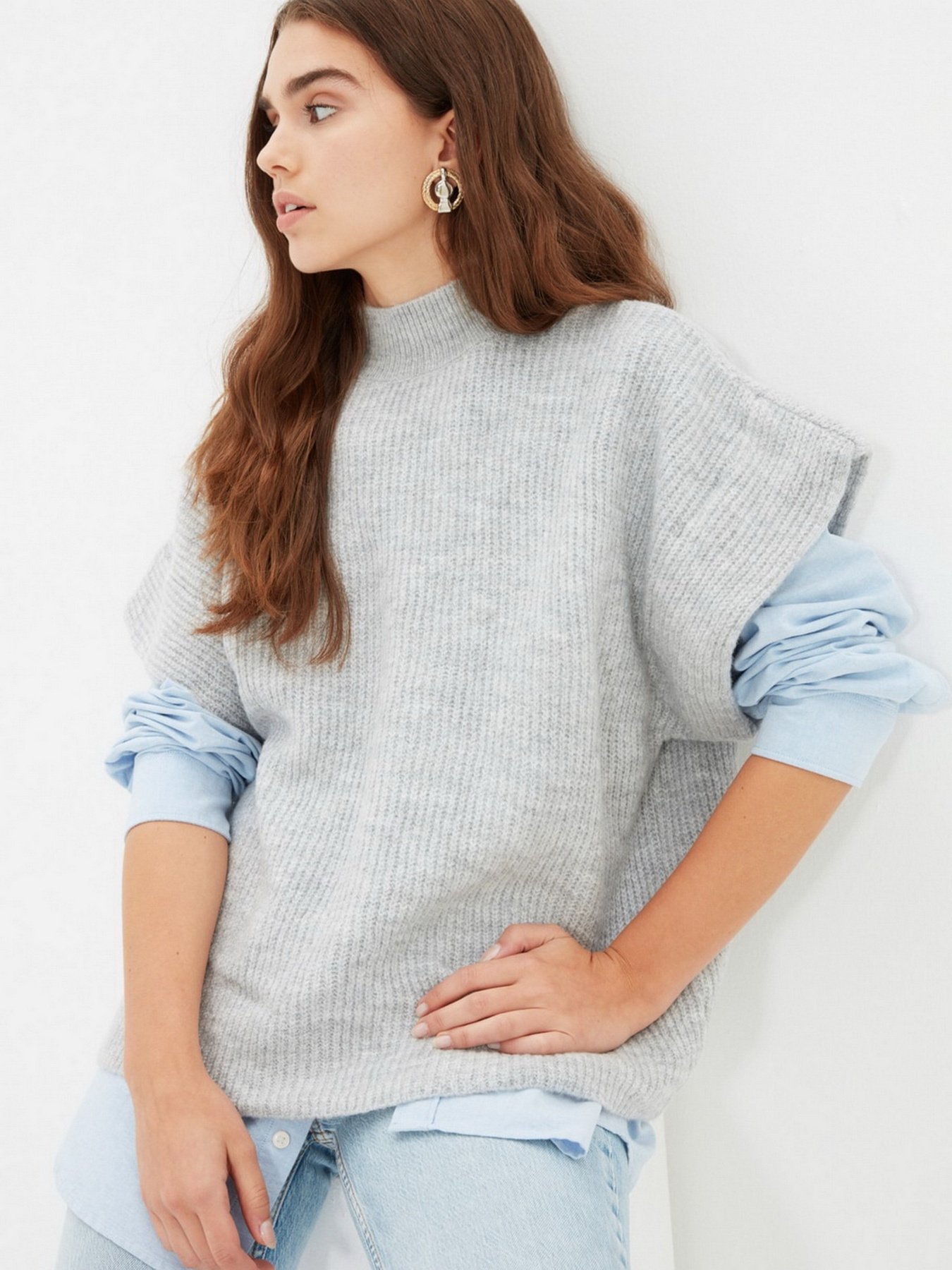 Жилет Trendyol модель TWOAW22BZ0006/Gri Фото