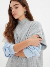 Жилет Trendyol модель TWOAW22BZ0006/Gri Фото