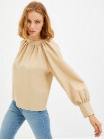 Блуза Trendyol модель TWOAW22BZ0353/Bej Фото