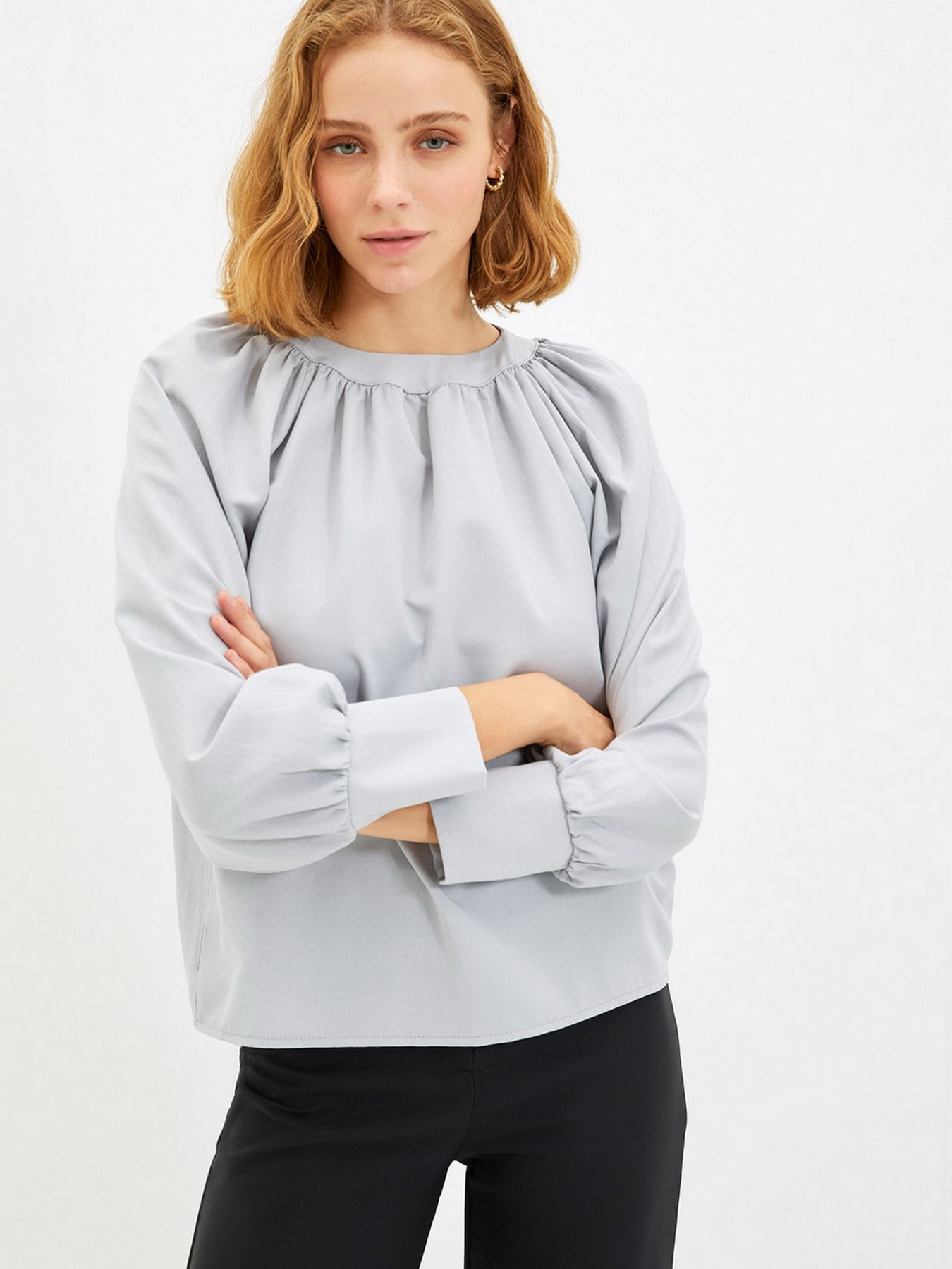 Блуза Trendyol модель TWOAW22BZ0353/Gri Фото