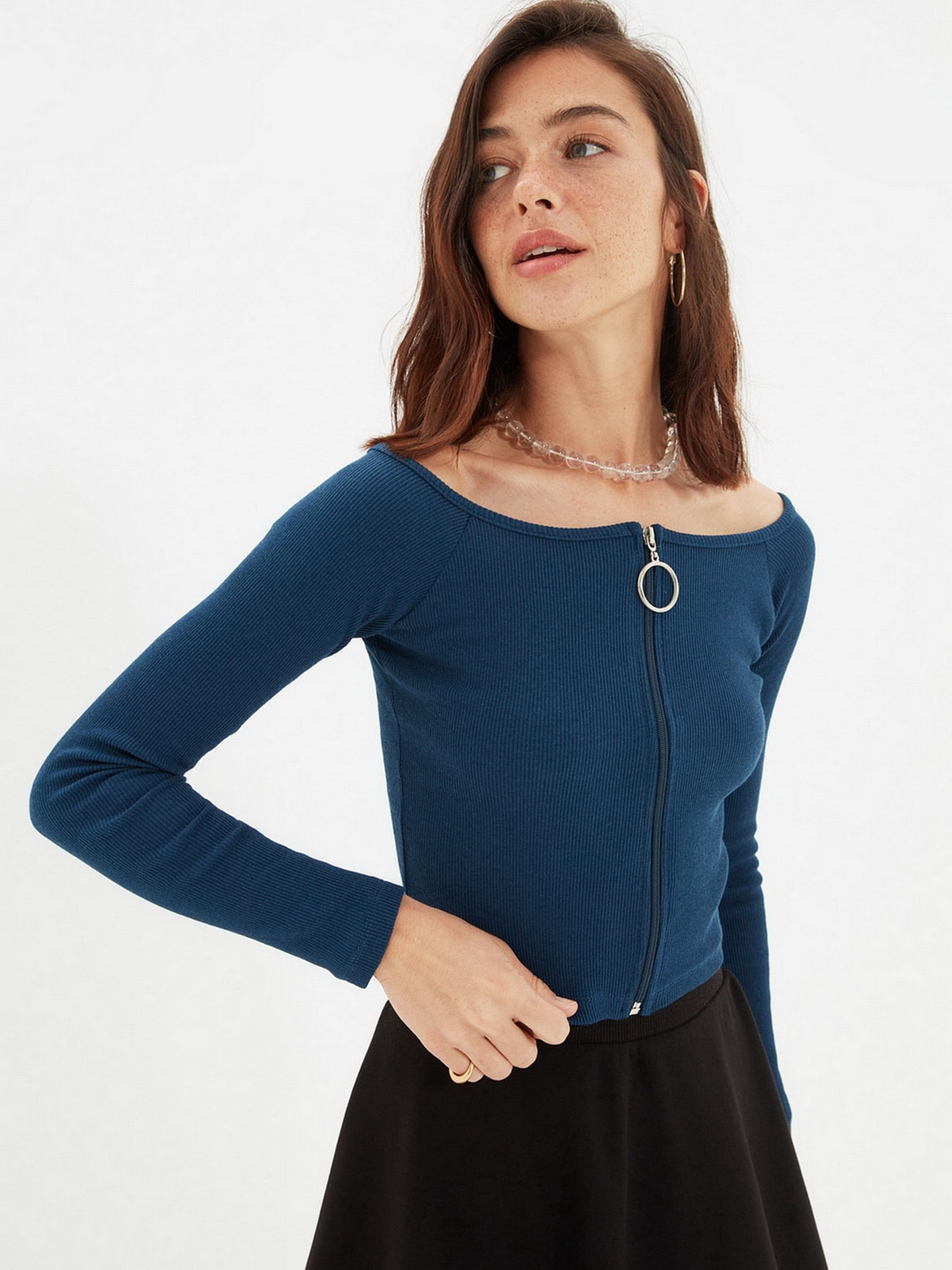 Топ Trendyol модель TWOAW22BZ0533/Indigo Фото