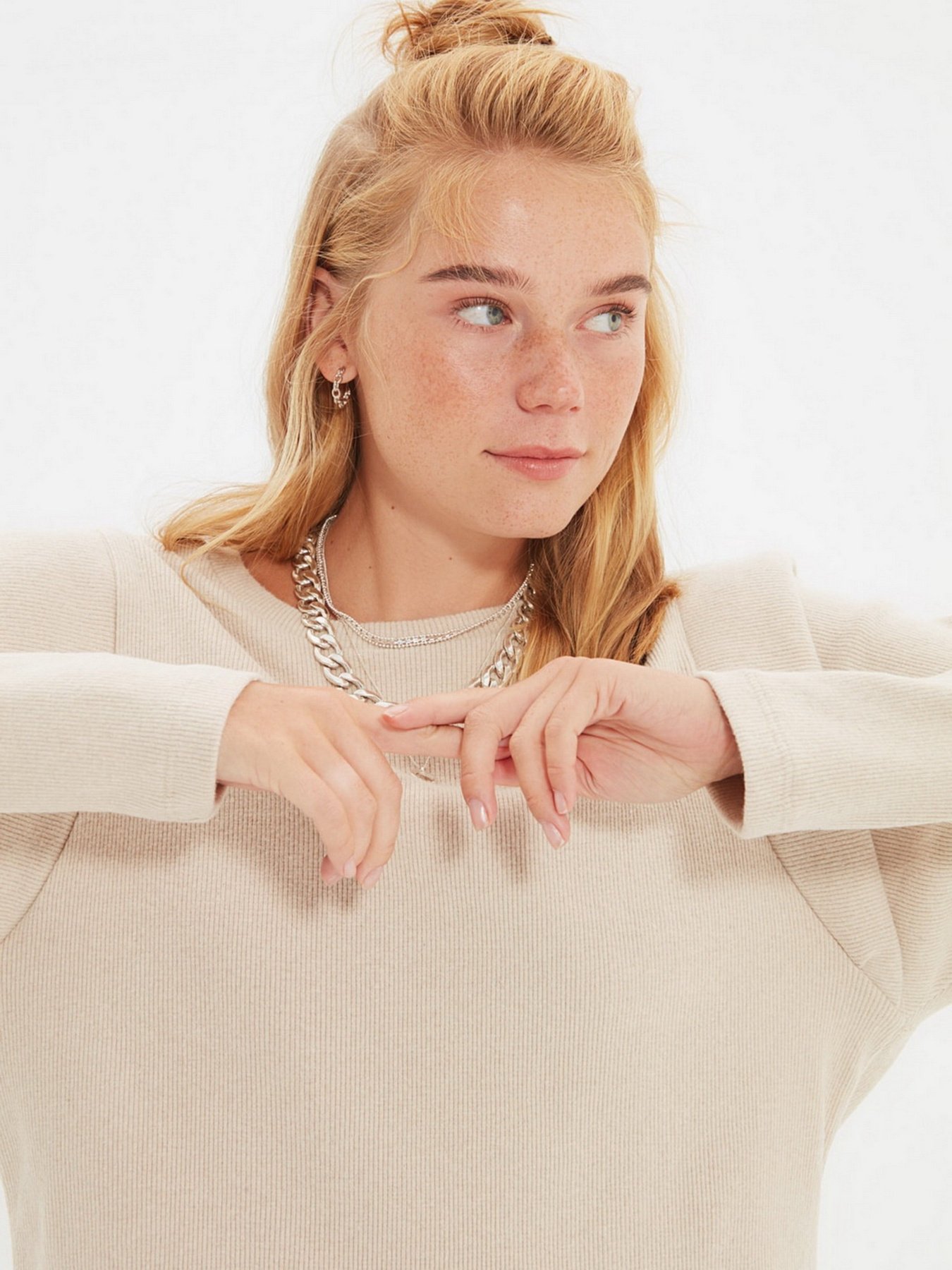 Джемпер Trendyol модель TWOAW22BZ0839/Bej Фото