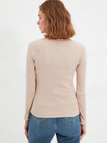 Лонгслив Trendyol модель TWOAW22BZ0936/Bej Фото