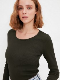 Лонгслів Trendyol модель TWOAW22BZ0936/Haki Фото