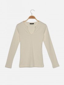 Джемпер Trendyol модель TWOAW22BZ0937/Ekru Джемпер Trendyol модель TWOAW22BZ0937/Ekru Фото