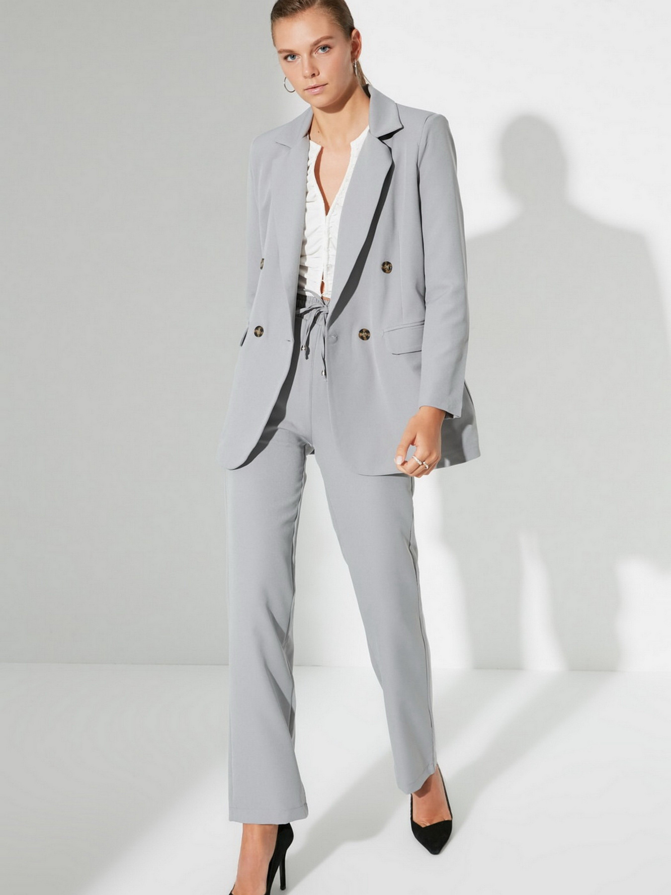 Жакет Trendyol модель TWOAW22CE0192/Gri Фото