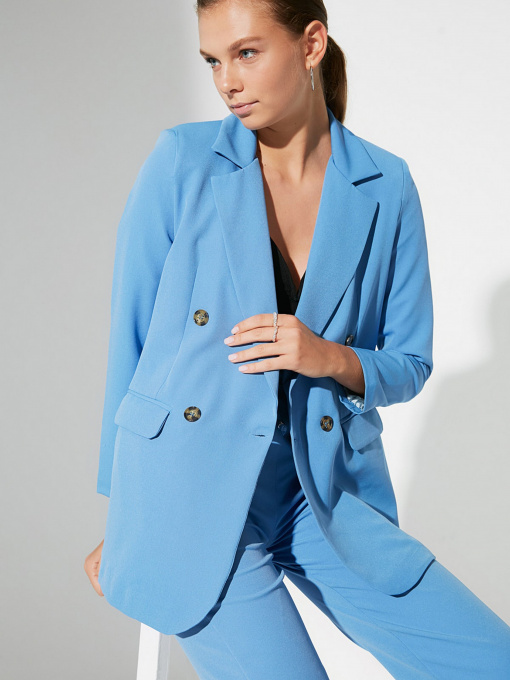 Пиджак Trendyol модель TWOAW22CE0192/Mavi Фото