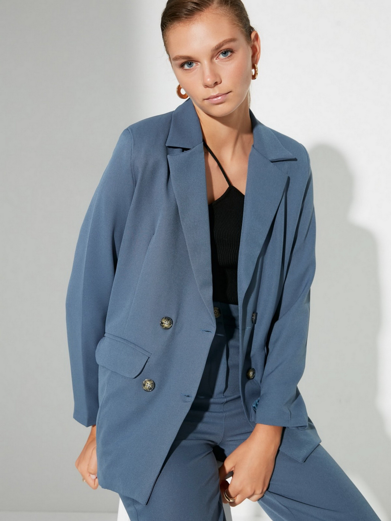 Піджак Trendyol модель TWOAW22CE0197/Mavi Фото