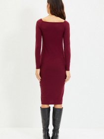 Сукня міді Trendyol модель TWOAW22EL0439/Bordo Фото