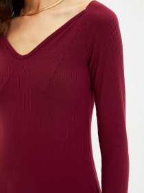 Сукня міді Trendyol модель TWOAW22EL0439/Bordo Фото