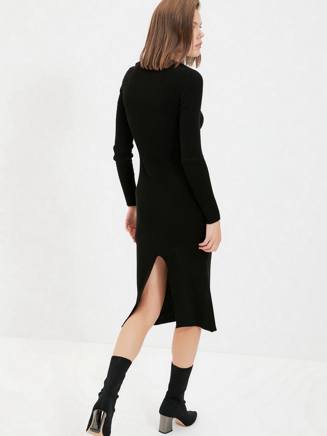 Сукня міді Trendyol модель TWOAW22EL0614/Siyah Фото