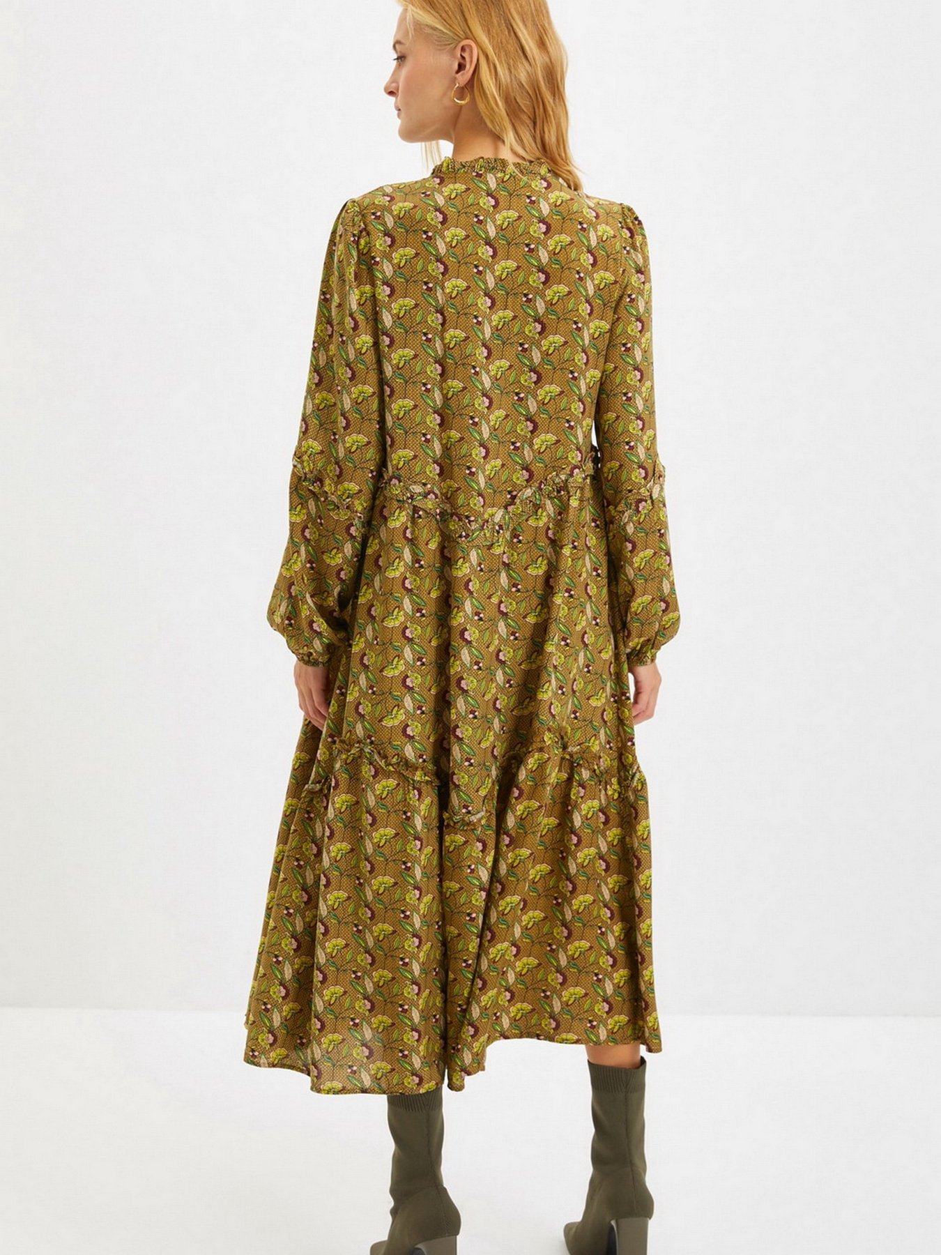 Сукня міді Trendyol модель TWOAW22EL0763/Kahverengi Фото