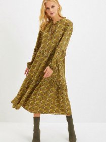 Сукня міді Trendyol модель TWOAW22EL0763/Kahverengi Фото