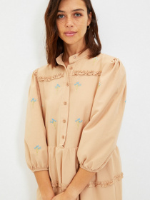 Сукня міді Trendyol модель TWOAW22EL0882/Camel Фото