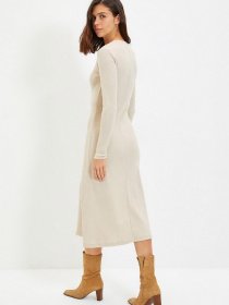 Сукня міді Trendyol модель TWOAW22EL1380/Bej Фото