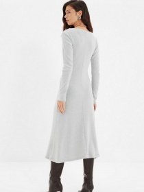 Платье миди Trendyol модель TWOAW22EL1382/Gri Фото