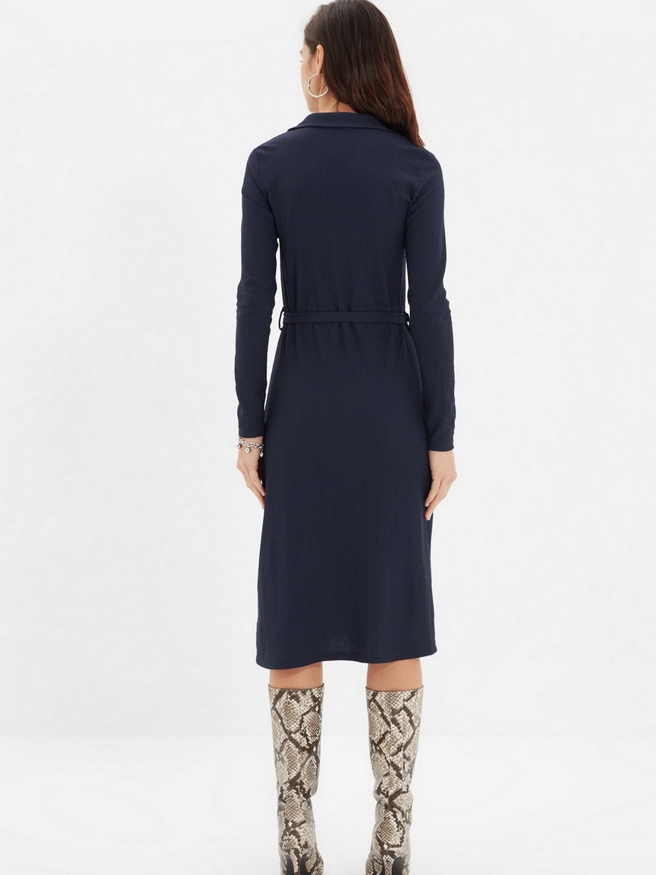 Платье миди Trendyol модель TWOAW22EL1833/Lacivert Фото