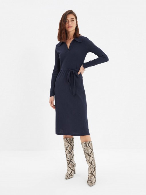 Платье миди Trendyol модель TWOAW22EL1833/Lacivert Фото