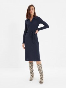 Сукня міді Trendyol модель TWOAW22EL1833/Lacivert Фото