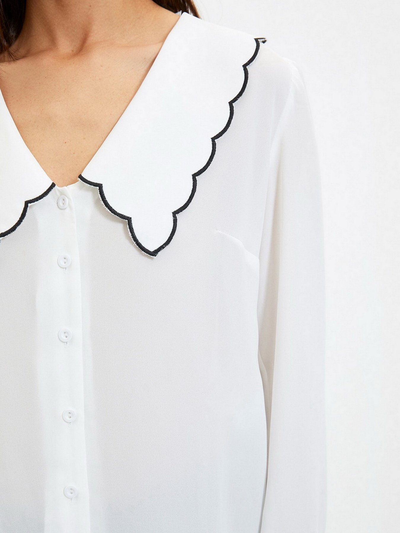 Блуза Trendyol модель TWOAW22GO0489/Ekru Фото