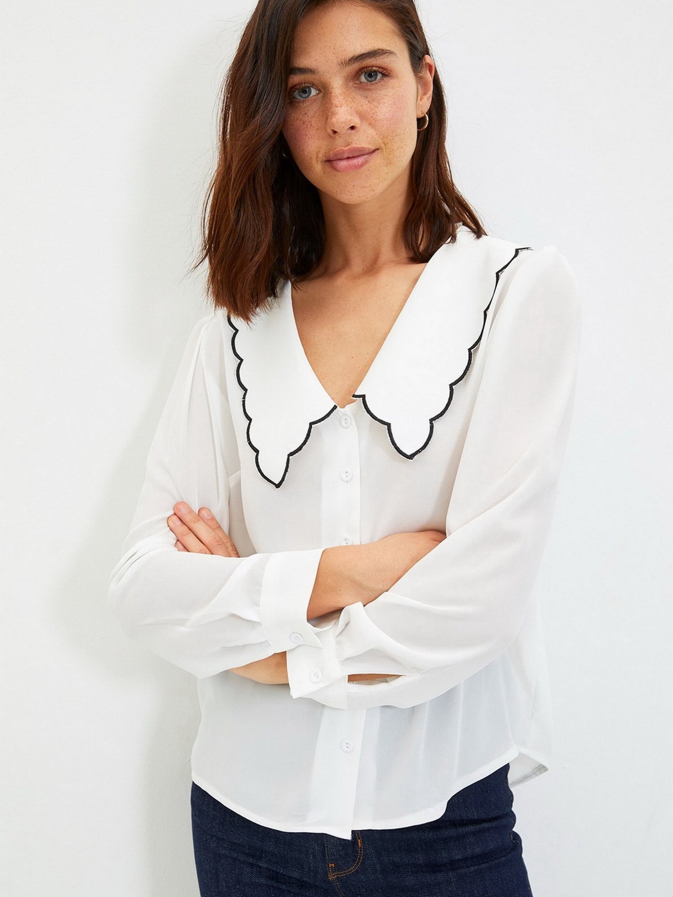 Блуза Trendyol модель TWOAW22GO0489/Ekru Фото