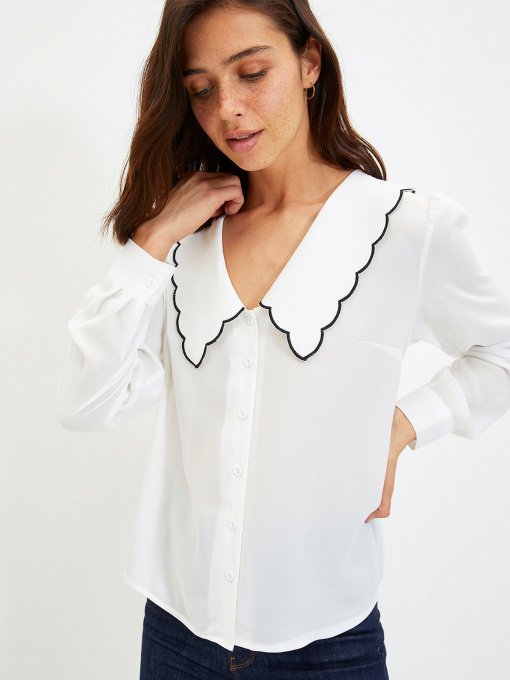 Блуза Trendyol модель TWOAW22GO0489/Ekru Фото