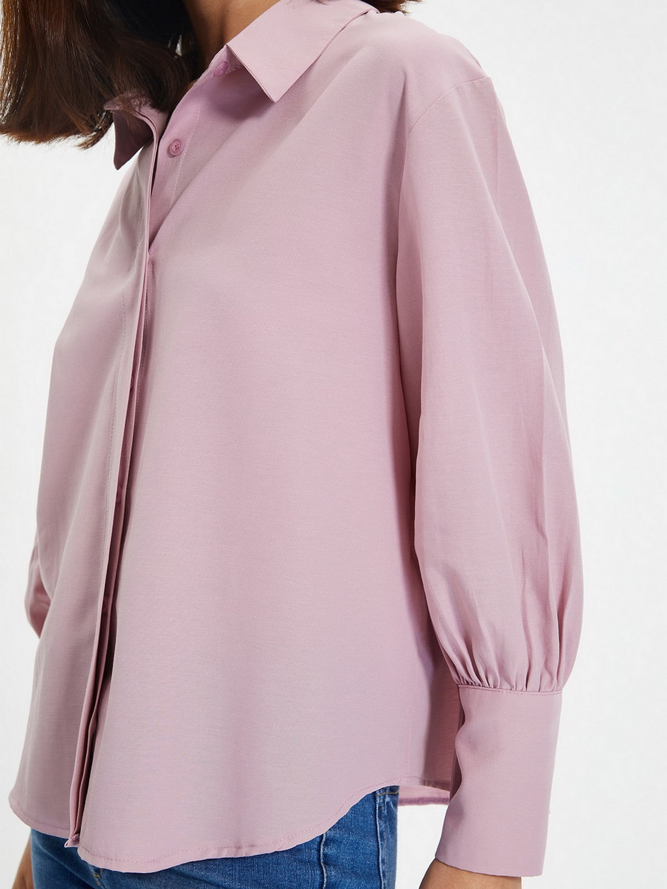 Рубашка Trendyol модель TWOAW22GO0509/Lila Фото