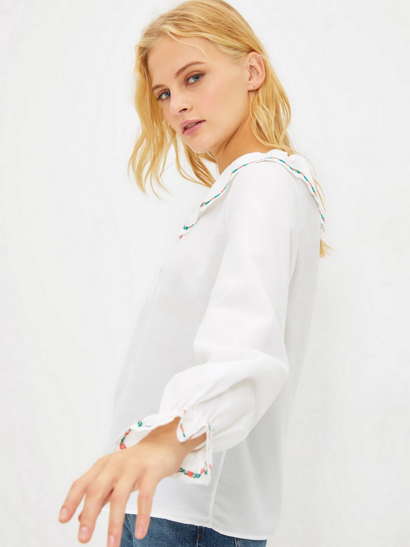 Блуза Trendyol модель TWOAW22GO0527/Ekru Фото