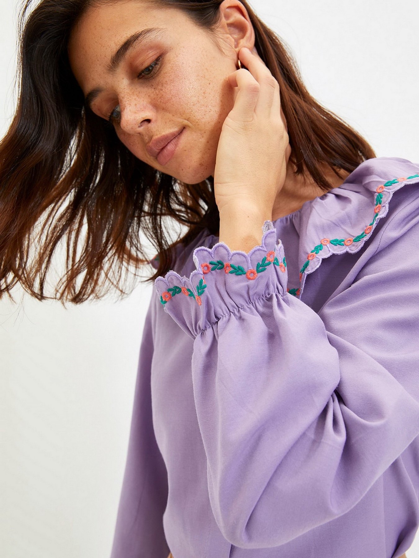 Блуза Trendyol модель TWOAW22GO0527/Lila Фото