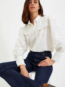 Блуза Trendyol модель TWOAW22GO0555/Ekru Фото