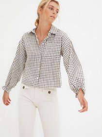 Рубашка Trendyol модель TWOAW22GO0825/Haki Фото