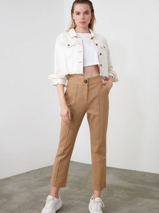 Брюки повседневные Trendyol модель TWOSS20PL0008/Camel Фото