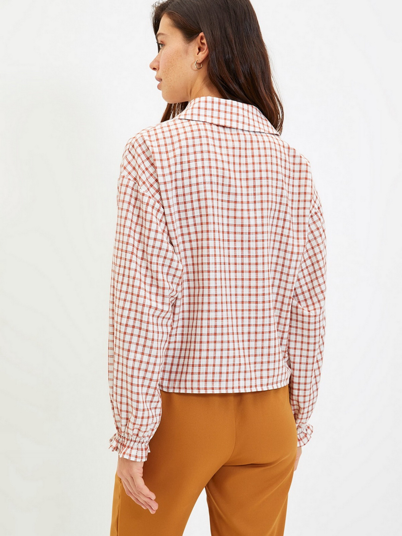 Рубашка Trendyol модель TWOAW22GO0825/Mavi Фото